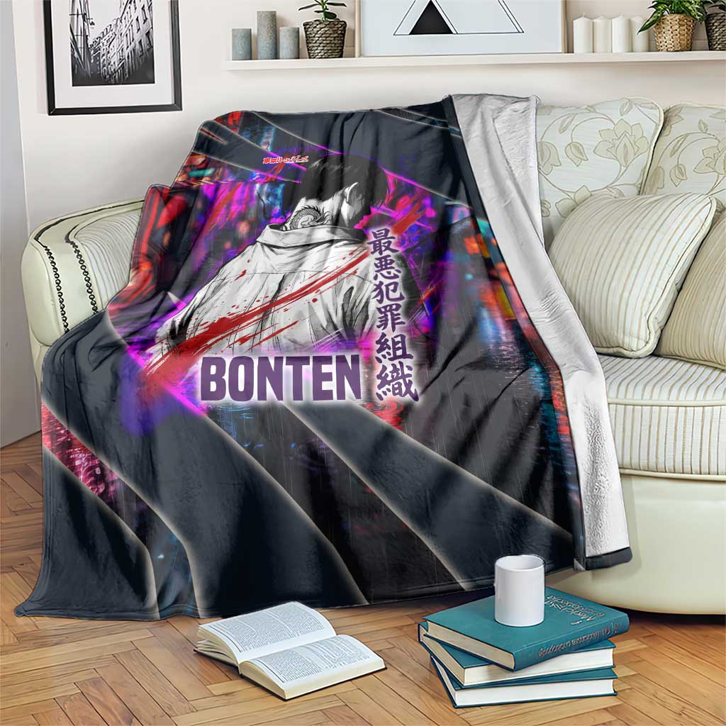 Bonten Era The Darkest Future Blanket Cyberpunk Noir Gang Art Style