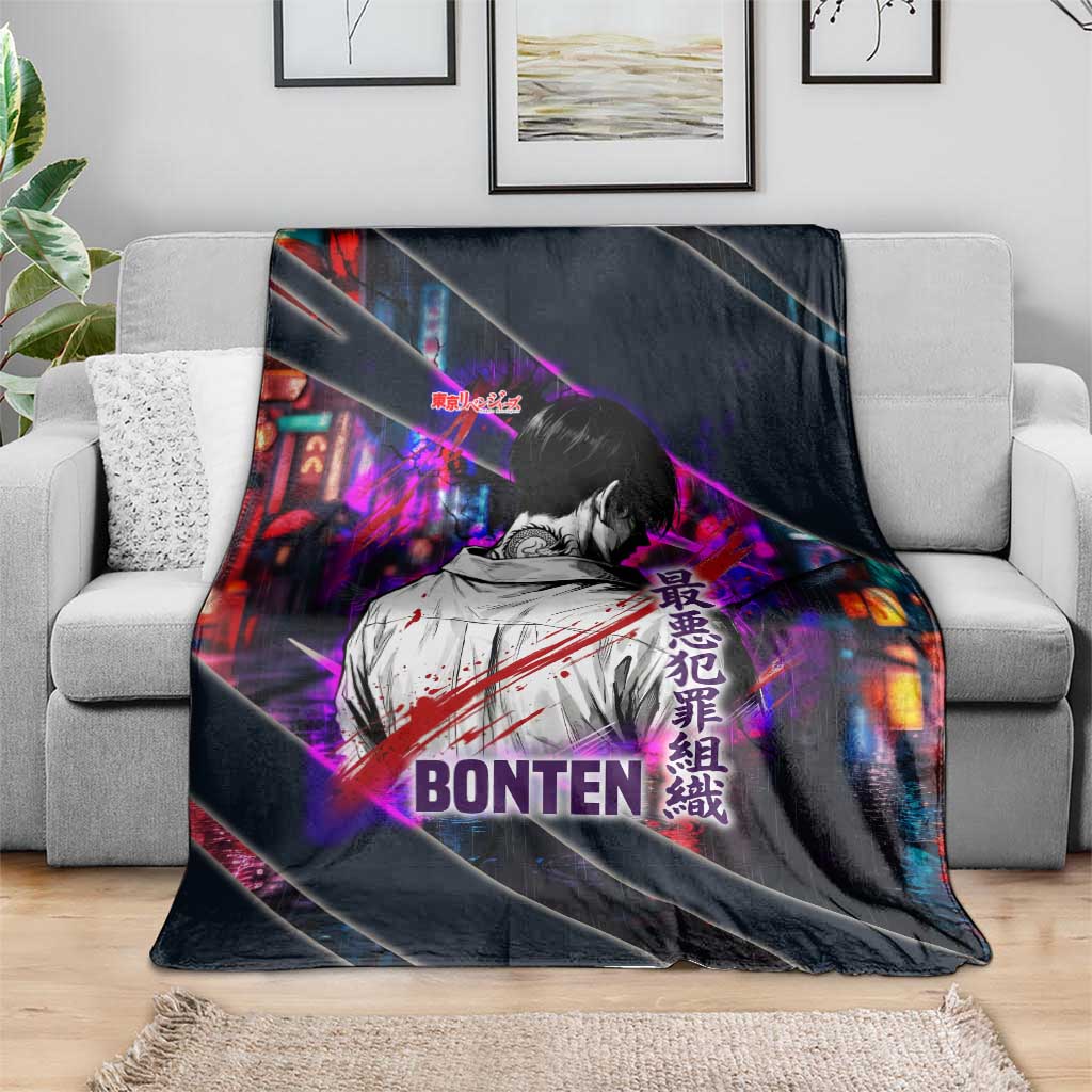 Bonten Era The Darkest Future Blanket Cyberpunk Noir Gang Art Style