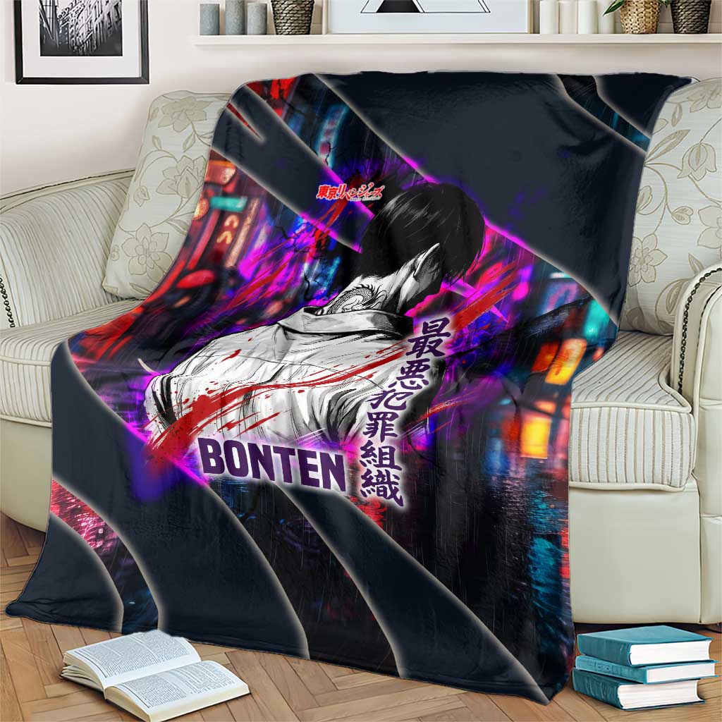 Bonten Era The Darkest Future Blanket Cyberpunk Noir Gang Art Style