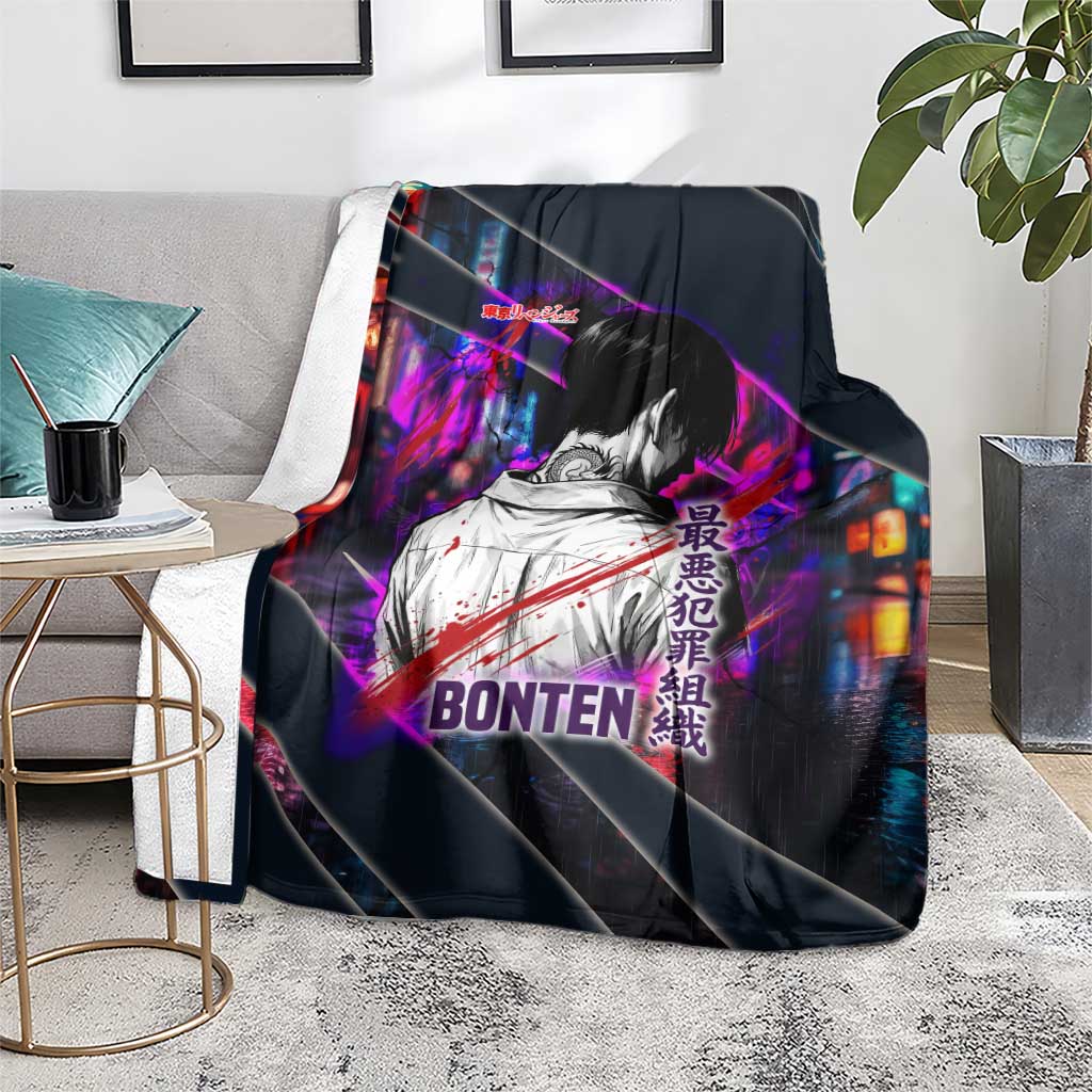 Bonten Era The Darkest Future Blanket Cyberpunk Noir Gang Art Style