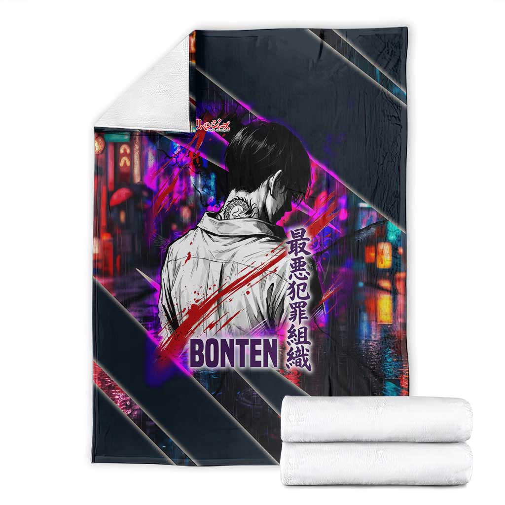 Bonten Era The Darkest Future Blanket Cyberpunk Noir Gang Art Style
