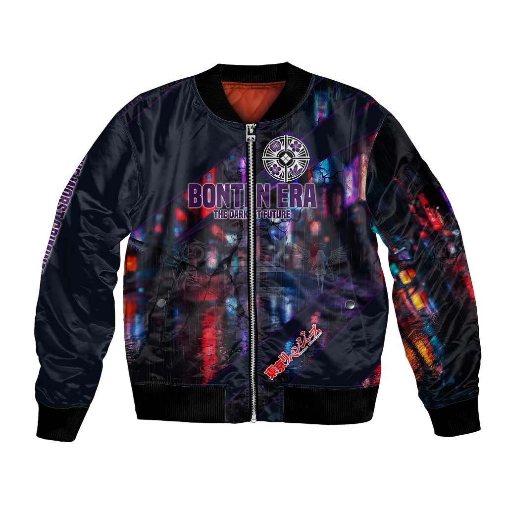 Bonten Era The Darkest Future Bomber Jacket Cyberpunk Noir Gang Art Style