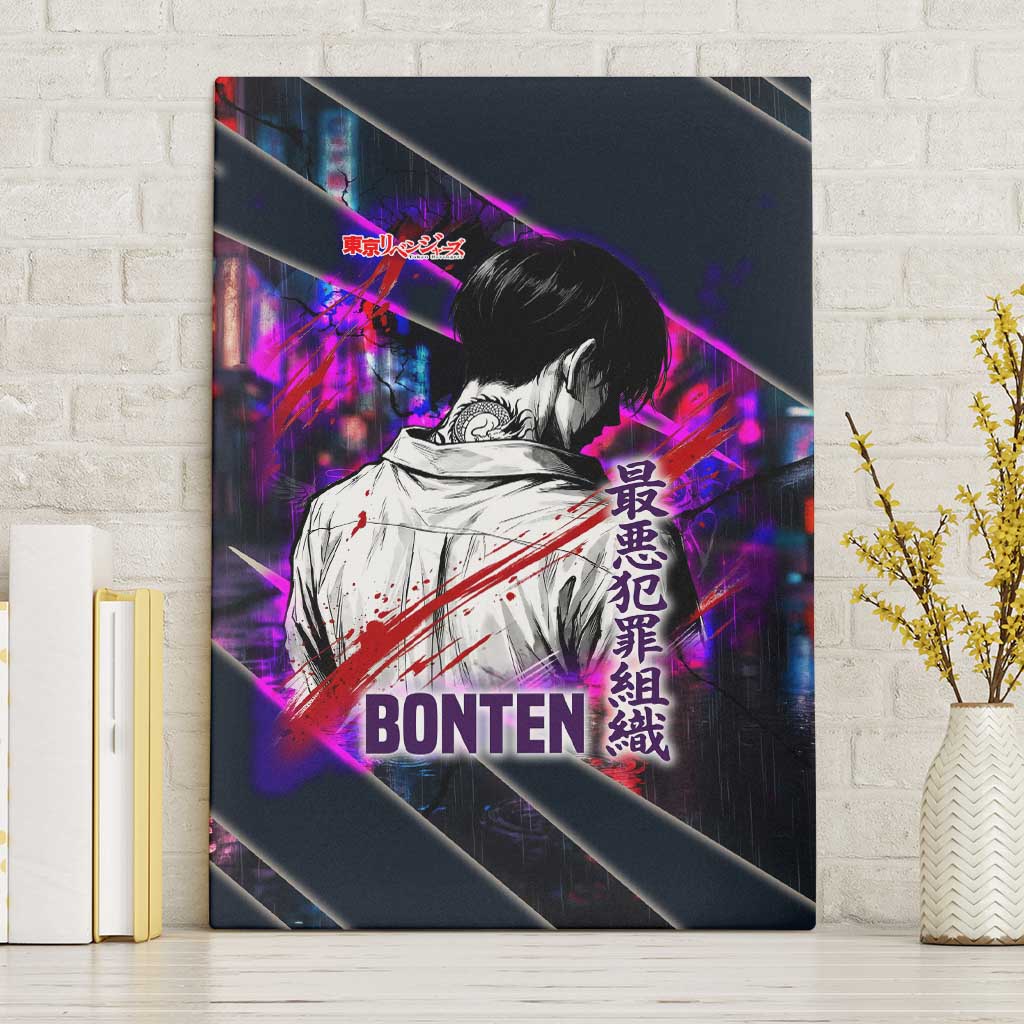 Bonten Era The Darkest Future Canvas Wall Art Cyberpunk Noir Gang Art Style