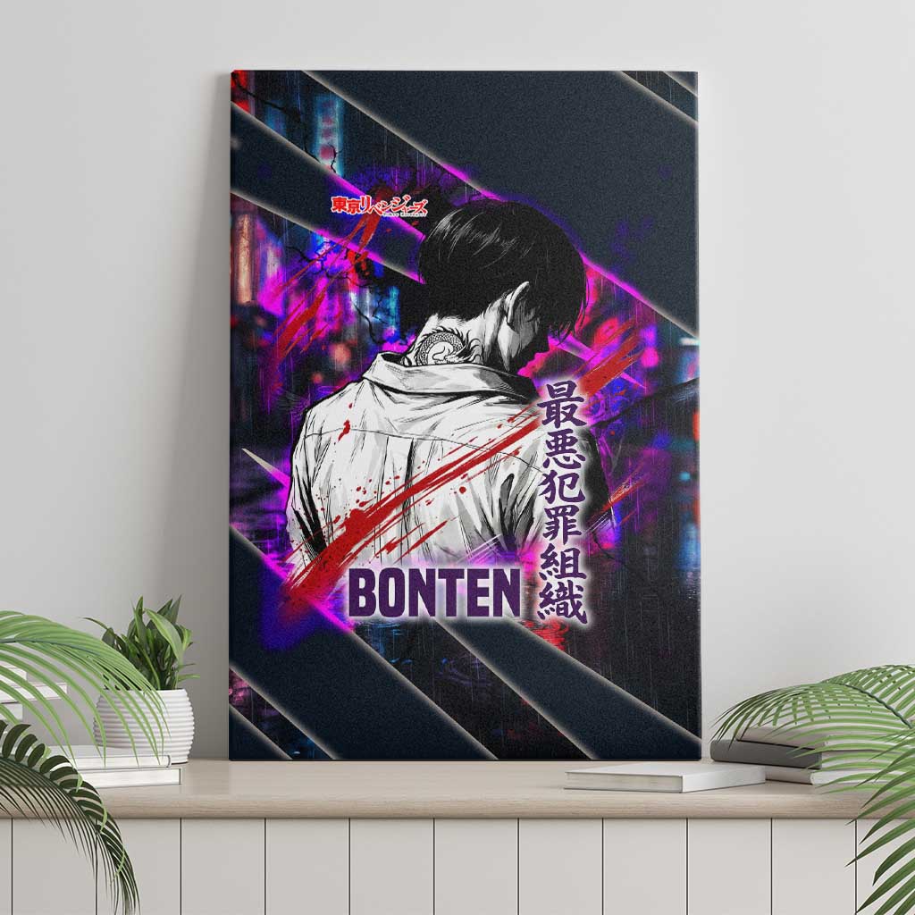 Bonten Era The Darkest Future Canvas Wall Art Cyberpunk Noir Gang Art Style