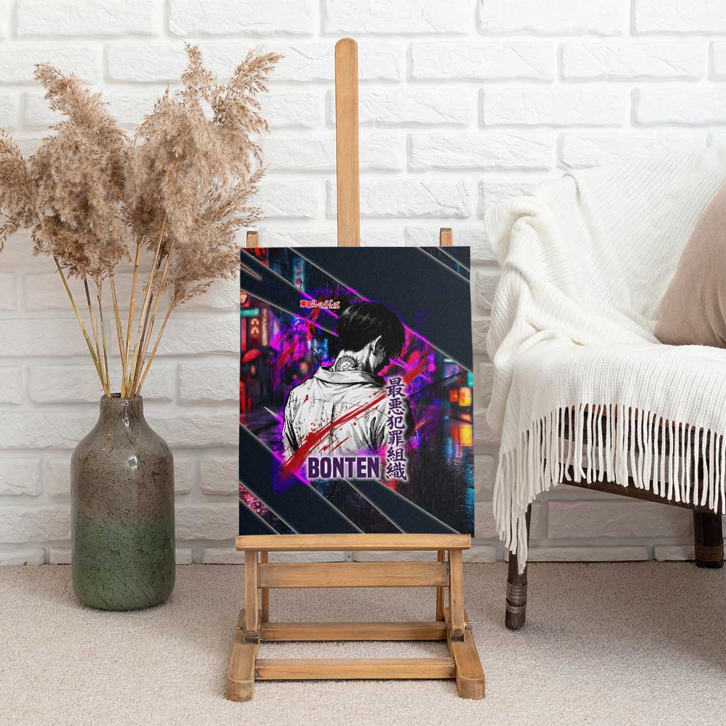 Bonten Era The Darkest Future Canvas Wall Art Cyberpunk Noir Gang Art Style