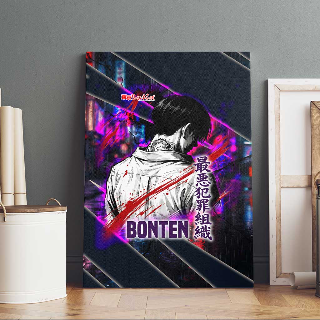 Bonten Era The Darkest Future Canvas Wall Art Cyberpunk Noir Gang Art Style