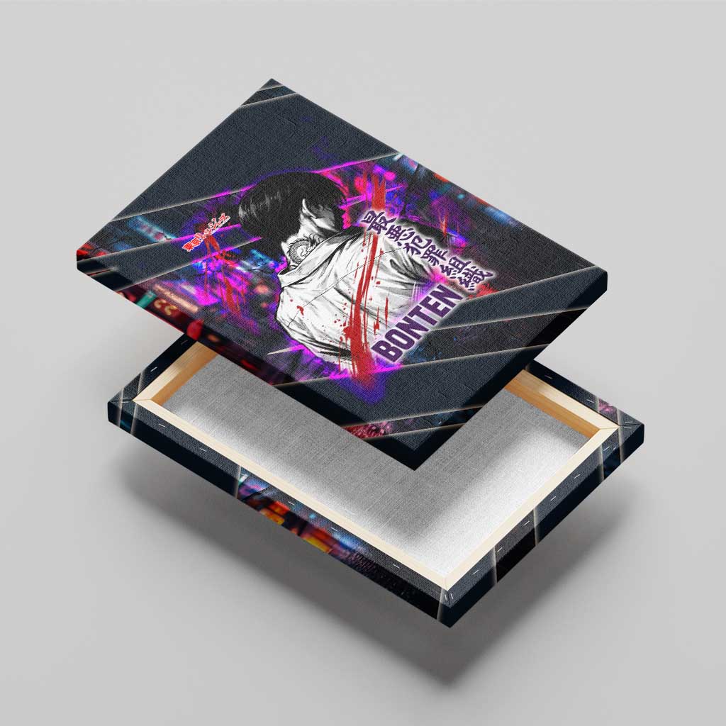 Bonten Era The Darkest Future Canvas Wall Art Cyberpunk Noir Gang Art Style