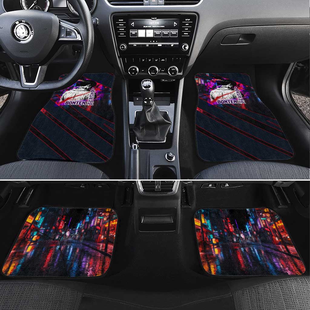 Bonten Era The Darkest Future Car Mats Cyberpunk Noir Gang Art Style