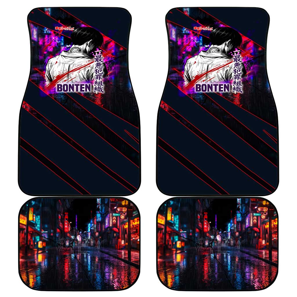 Bonten Era The Darkest Future Car Mats Cyberpunk Noir Gang Art Style