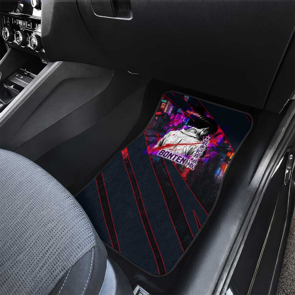 Bonten Era The Darkest Future Car Mats Cyberpunk Noir Gang Art Style