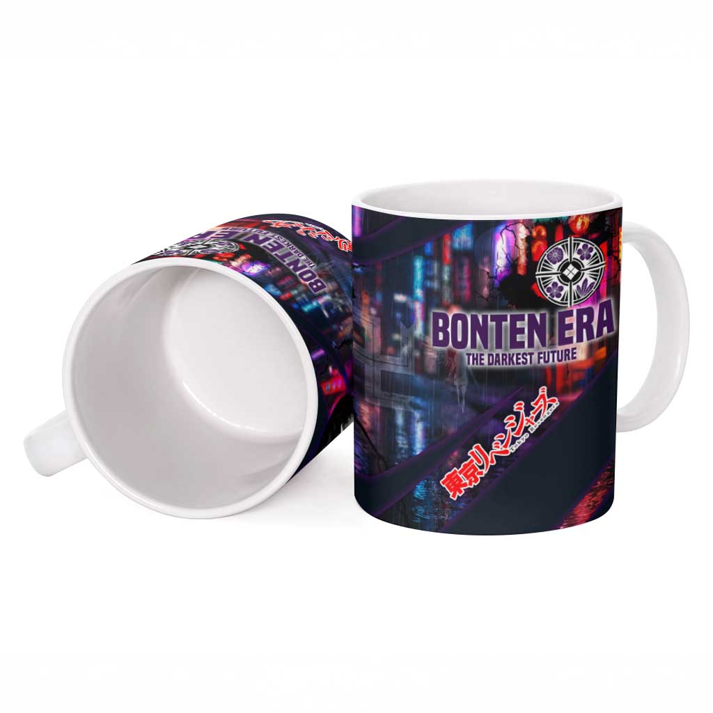 Bonten Era The Darkest Future Ceramic Mug Cyberpunk Noir Gang Art Style