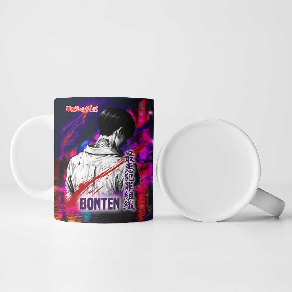 Bonten Era The Darkest Future Ceramic Mug Cyberpunk Noir Gang Art Style