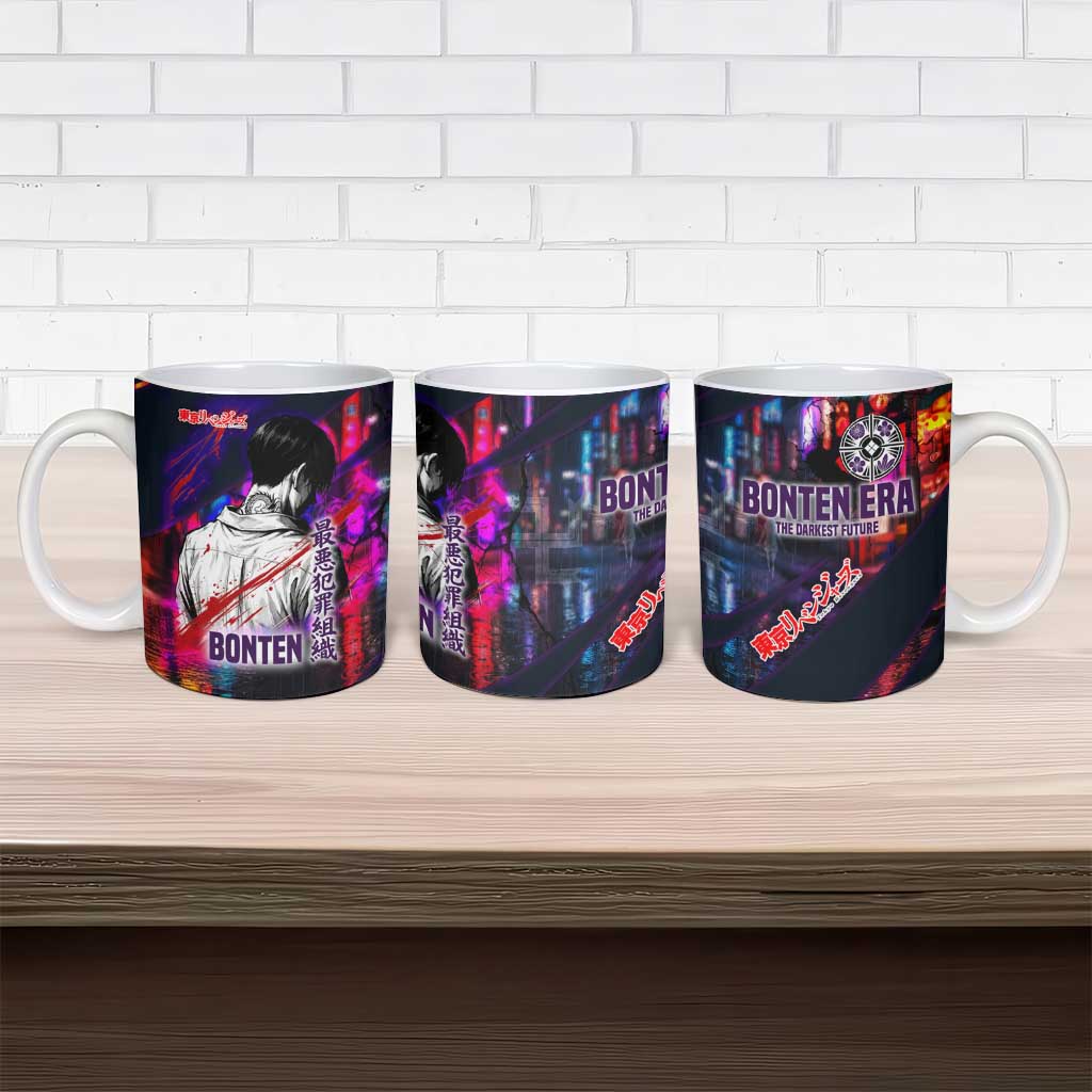 Bonten Era The Darkest Future Ceramic Mug Cyberpunk Noir Gang Art Style