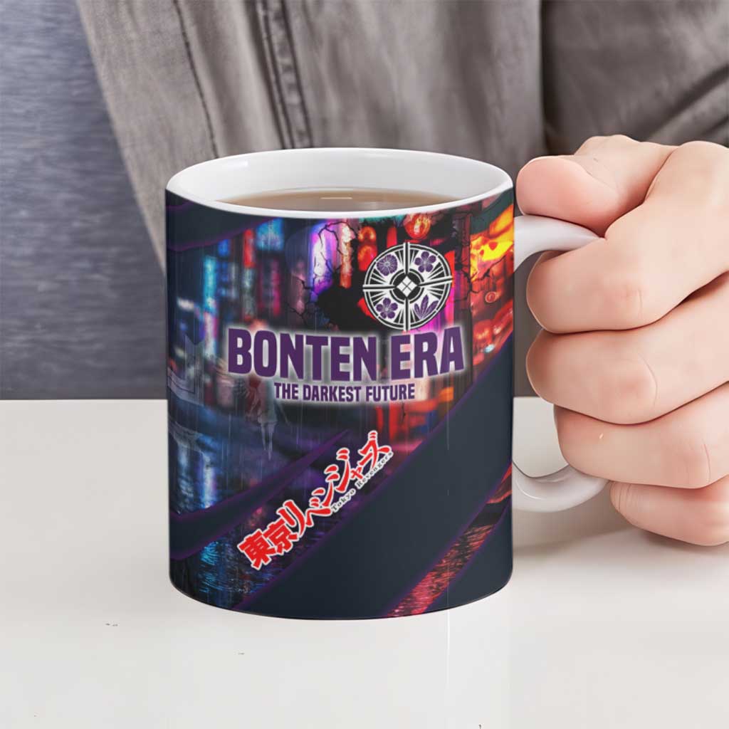 Bonten Era The Darkest Future Ceramic Mug Cyberpunk Noir Gang Art Style