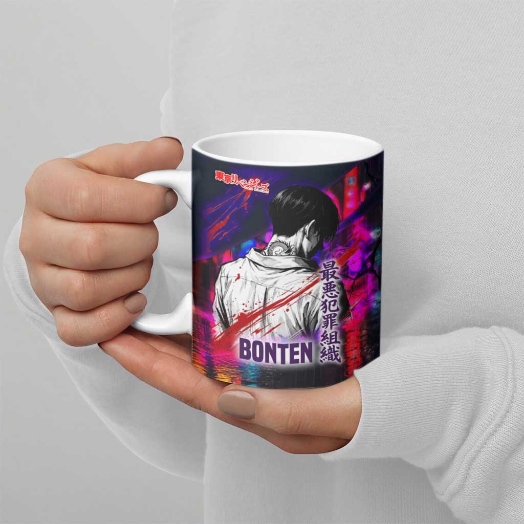 Bonten Era The Darkest Future Ceramic Mug Cyberpunk Noir Gang Art Style