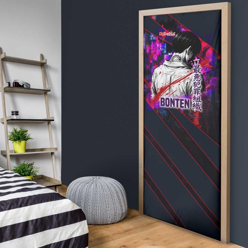 Bonten Era The Darkest Future Door Cover Cyberpunk Noir Gang Art Style