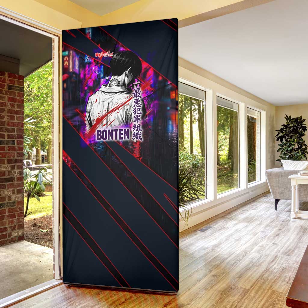 Bonten Era The Darkest Future Door Cover Cyberpunk Noir Gang Art Style