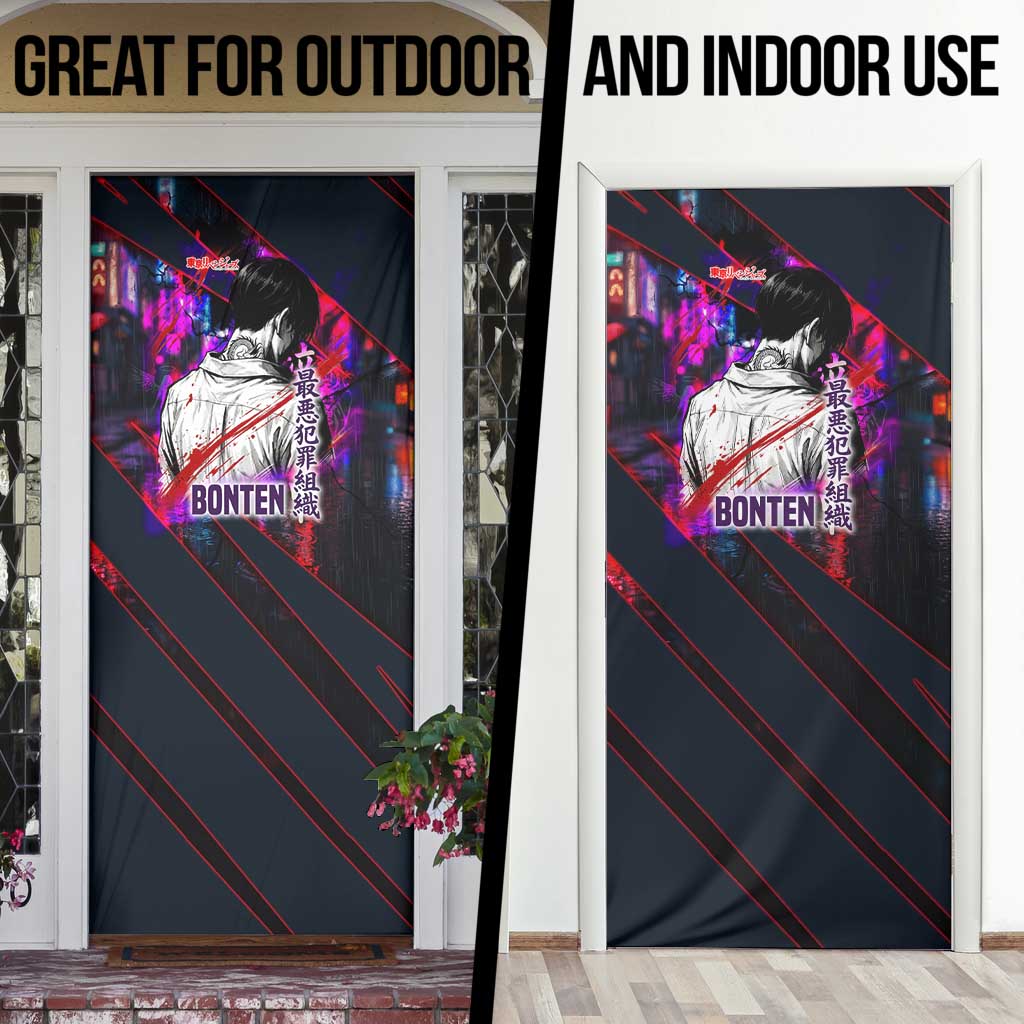 Bonten Era The Darkest Future Door Cover Cyberpunk Noir Gang Art Style