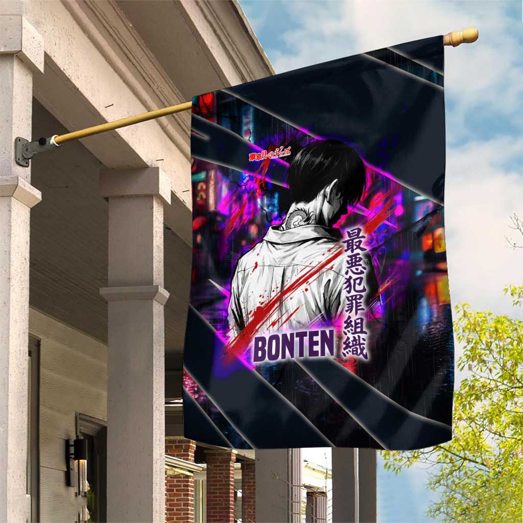 Bonten Era The Darkest Future Garden Flag Cyberpunk Noir Gang Art Style