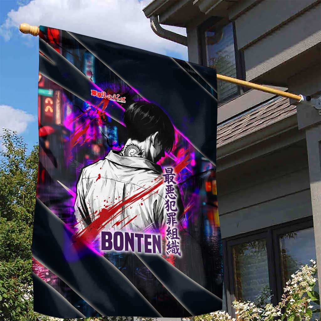 Bonten Era The Darkest Future Garden Flag Cyberpunk Noir Gang Art Style
