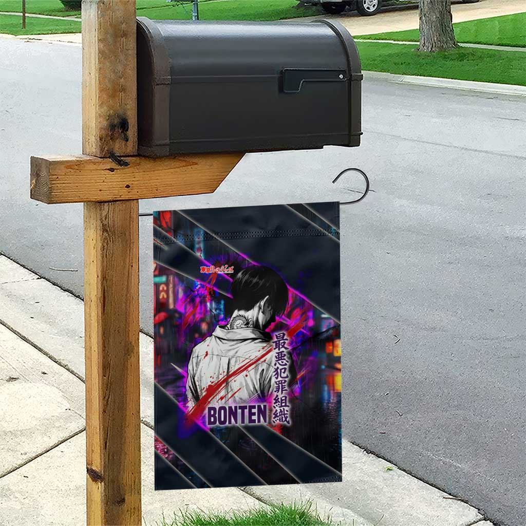 Bonten Era The Darkest Future Garden Flag Cyberpunk Noir Gang Art Style