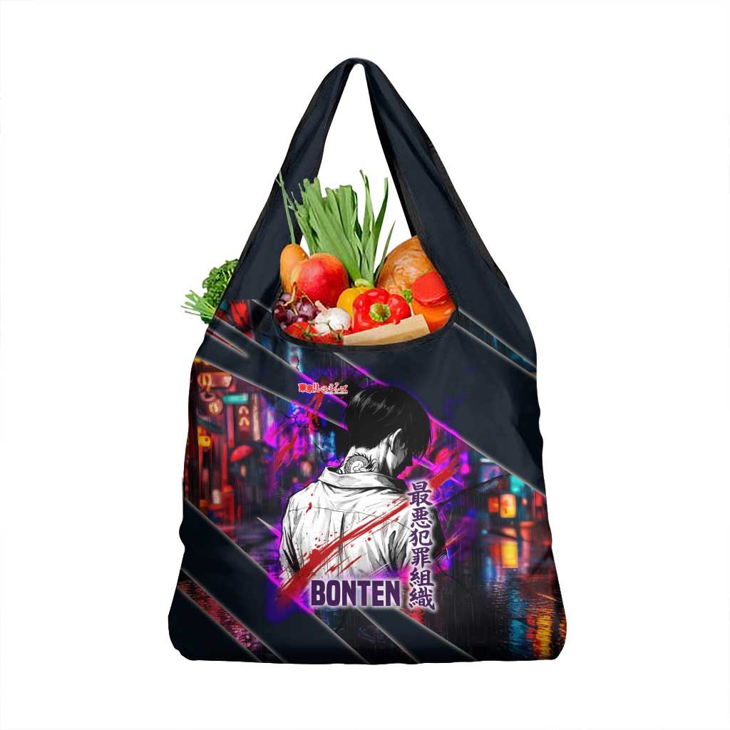 Bonten Era The Darkest Future Grocery Bag Cyberpunk Noir Gang Art Style