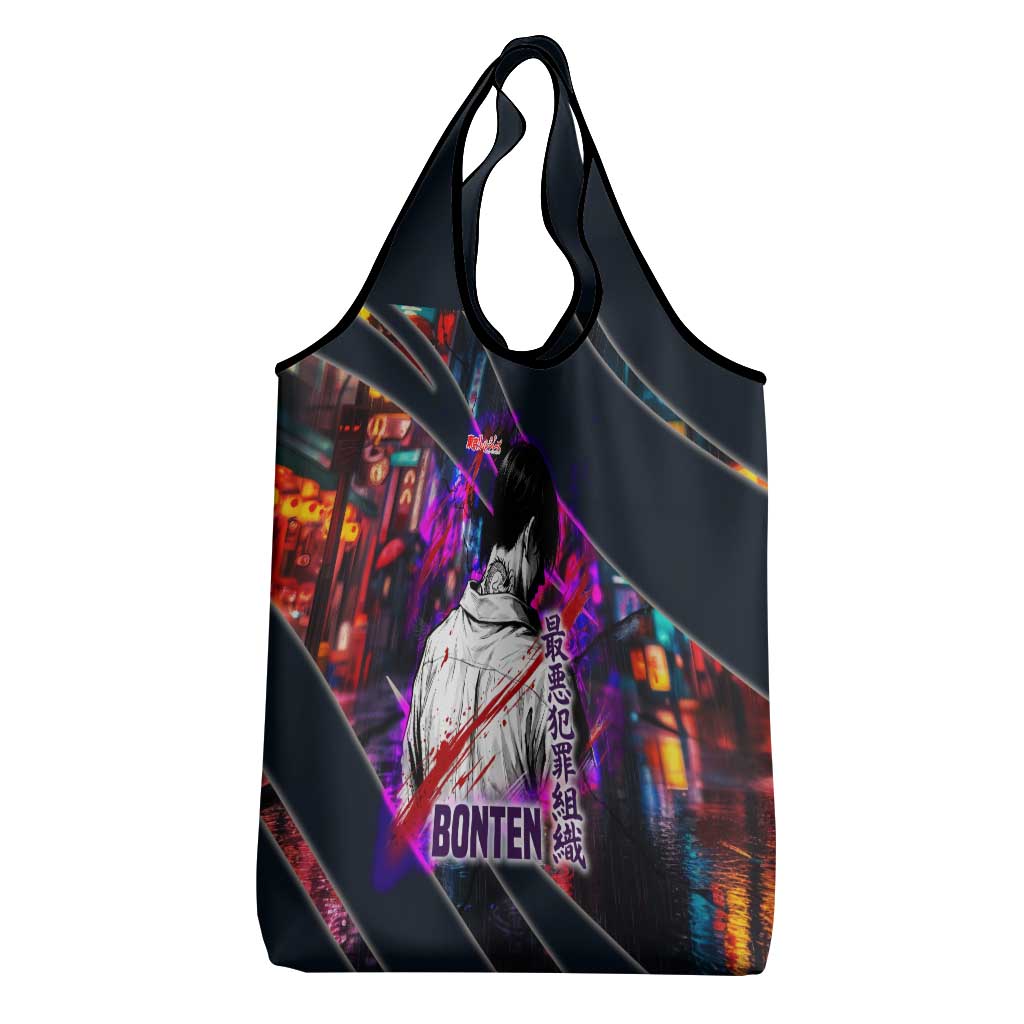 Bonten Era The Darkest Future Grocery Bag Cyberpunk Noir Gang Art Style