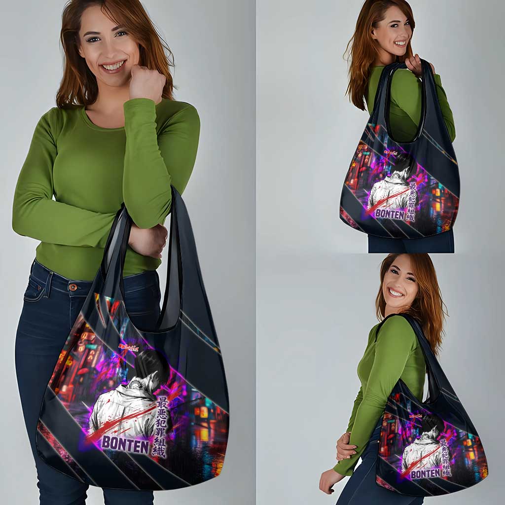 Bonten Era The Darkest Future Grocery Bag Cyberpunk Noir Gang Art Style