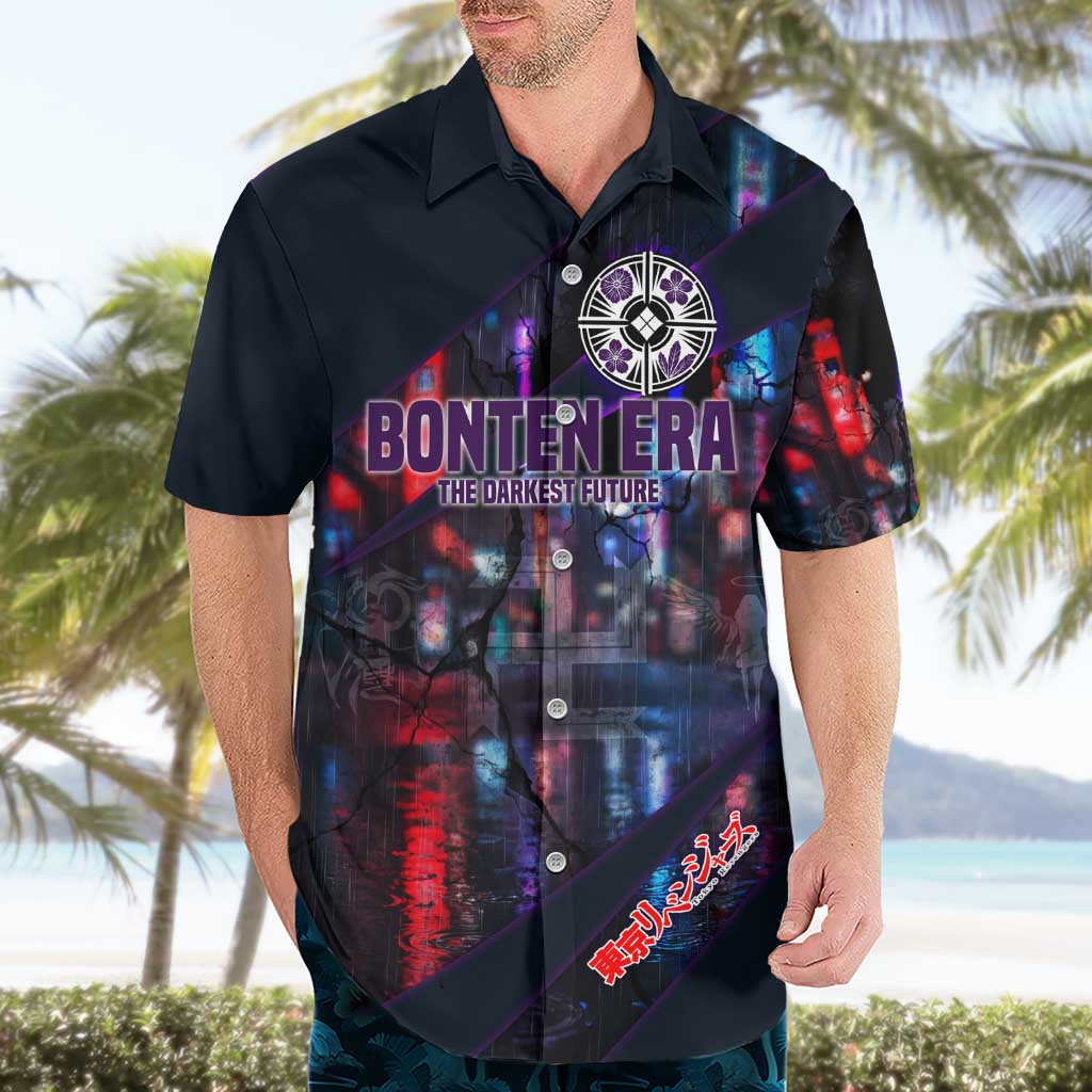 Bonten Era The Darkest Future Hawaiian Shirt Cyberpunk Noir Gang Art Style