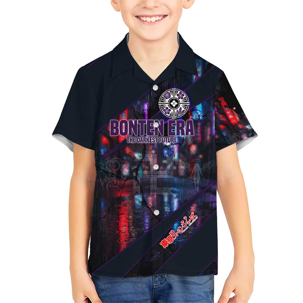 Bonten Era The Darkest Future Hawaiian Shirt Cyberpunk Noir Gang Art Style