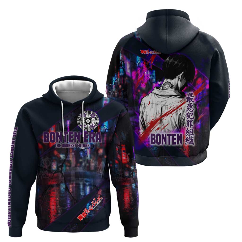 Bonten Era The Darkest Future Hoodie Cyberpunk Noir Gang Art Style