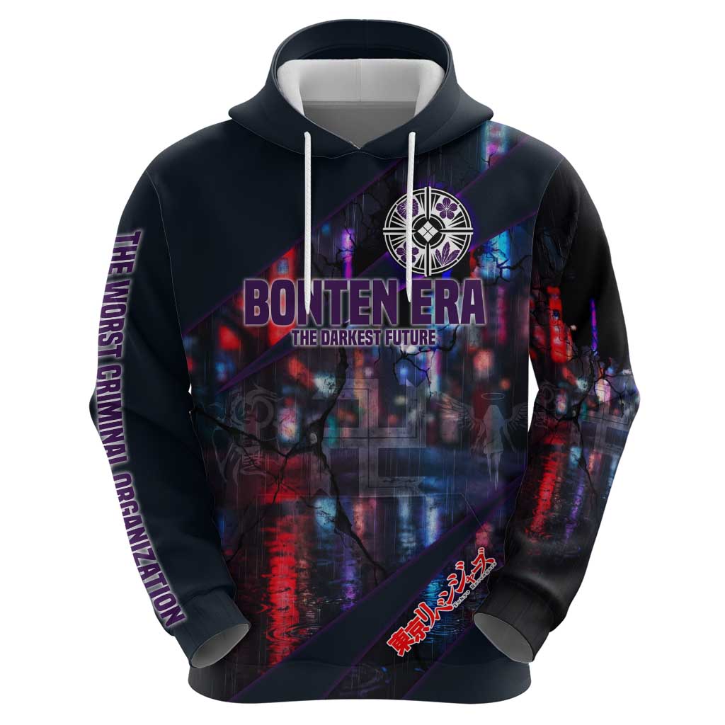 Bonten Era The Darkest Future Hoodie Cyberpunk Noir Gang Art Style