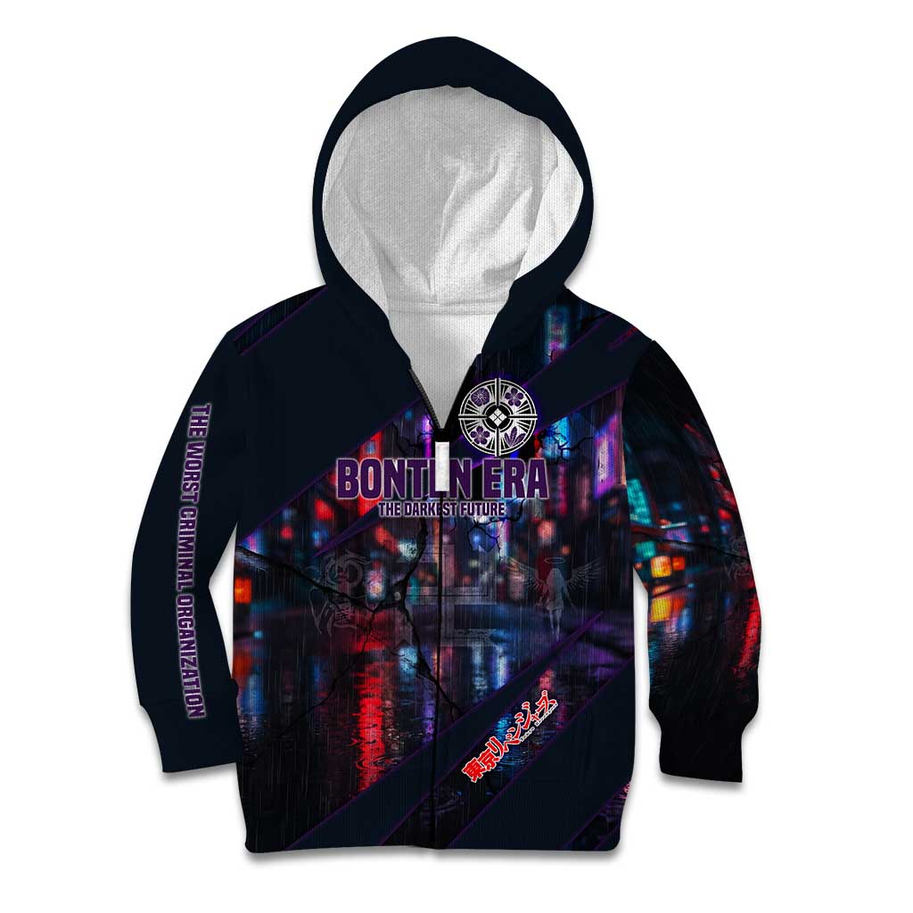 Bonten Era The Darkest Future Kid Hoodie Cyberpunk Noir Gang Art Style