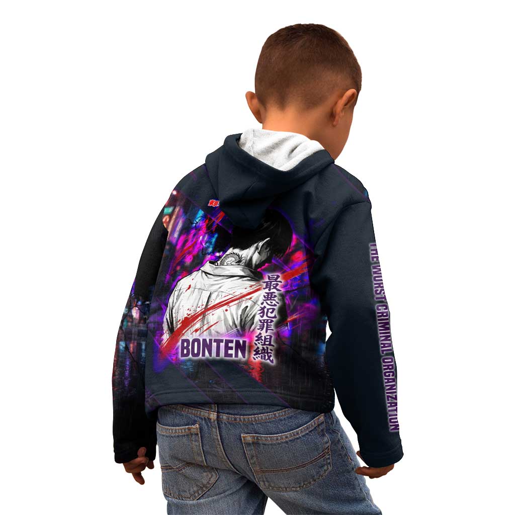 Bonten Era The Darkest Future Kid Hoodie Cyberpunk Noir Gang Art Style