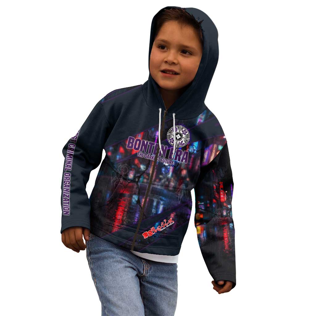 Bonten Era The Darkest Future Kid Hoodie Cyberpunk Noir Gang Art Style