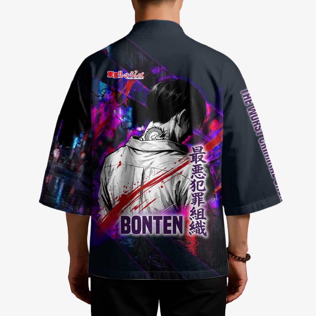 Bonten Era The Darkest Future Kimono Cyberpunk Noir Gang Art Style