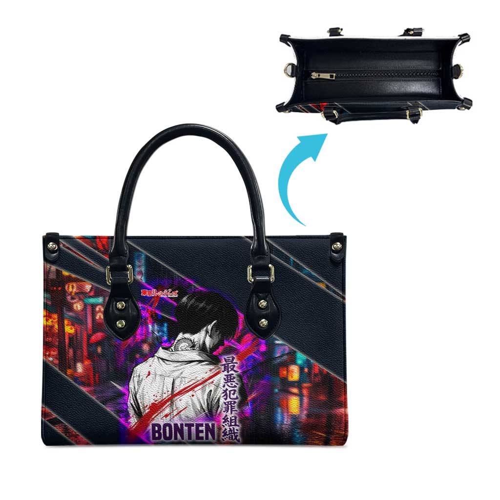 Bonten Era The Darkest Future Leather Bag Cyberpunk Noir Gang Art Style