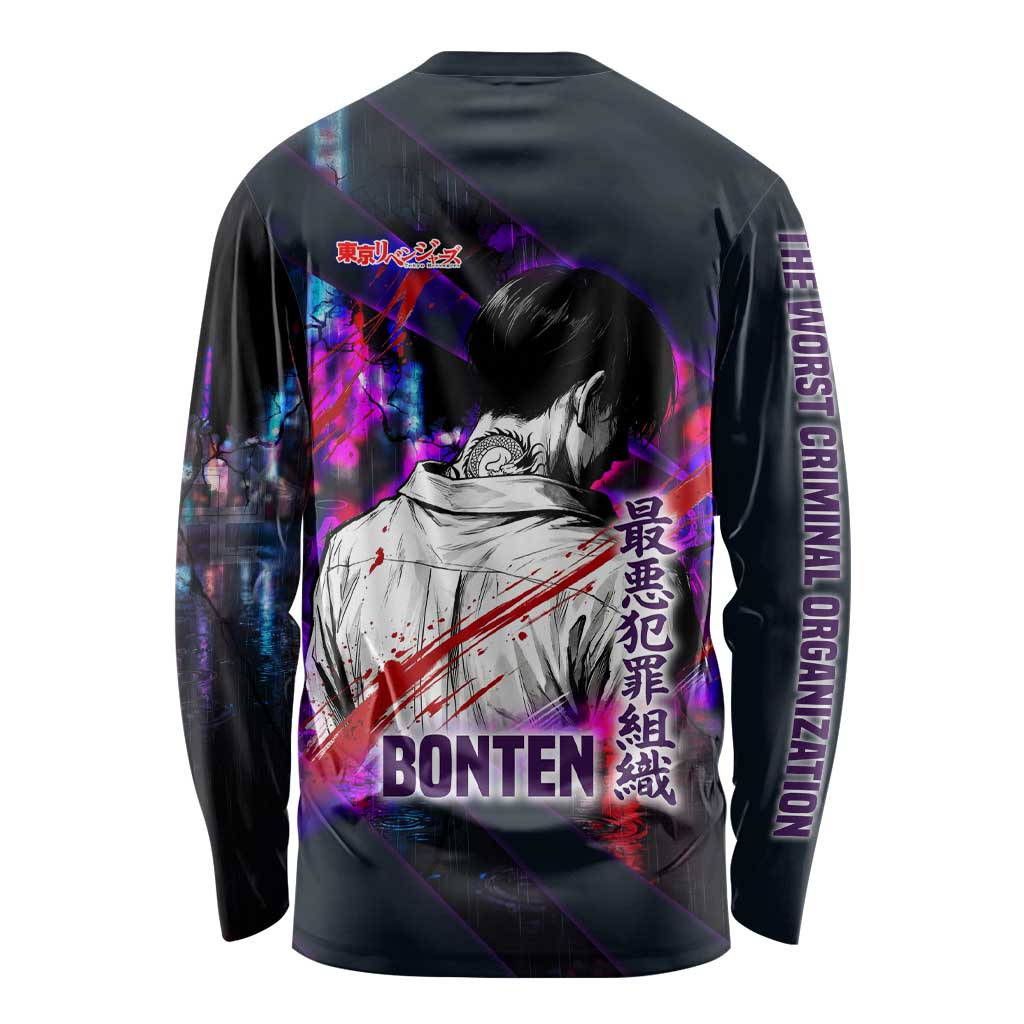 Bonten Era The Darkest Future Long Sleeve Shirt Cyberpunk Noir Gang Art Style