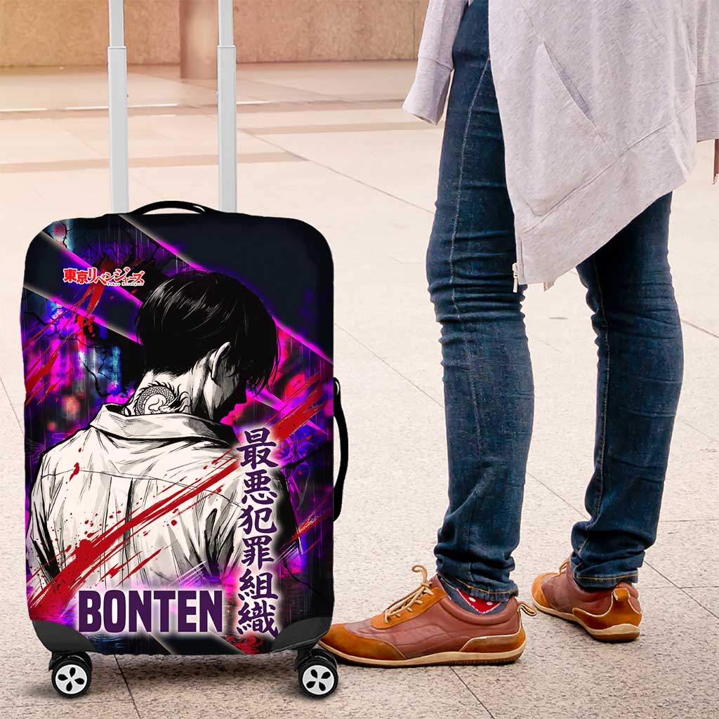 Bonten Era The Darkest Future Luggage Cover Cyberpunk Noir Gang Art Style