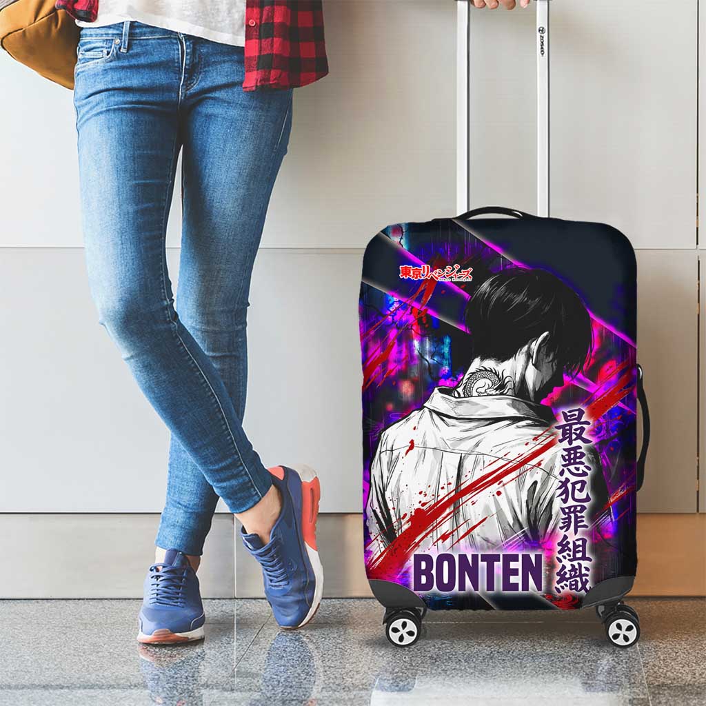 Bonten Era The Darkest Future Luggage Cover Cyberpunk Noir Gang Art Style