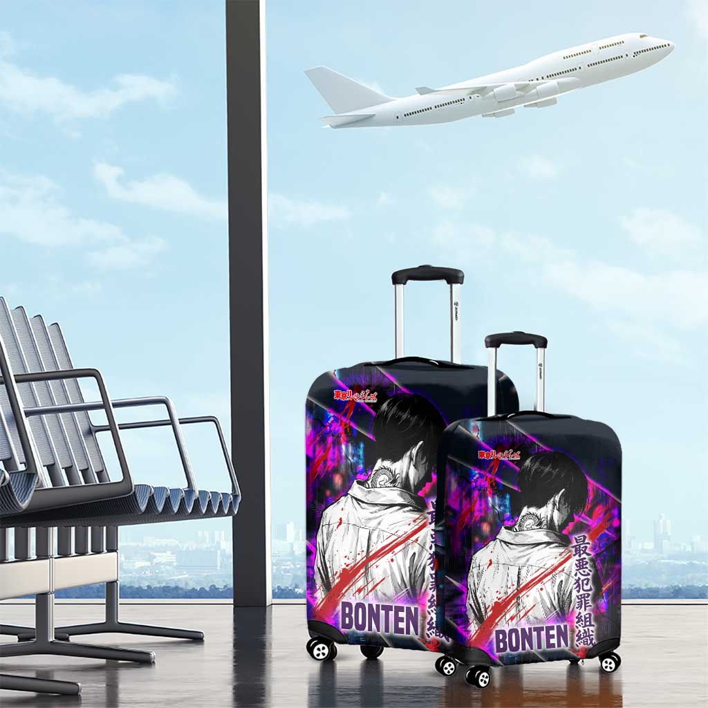 Bonten Era The Darkest Future Luggage Cover Cyberpunk Noir Gang Art Style