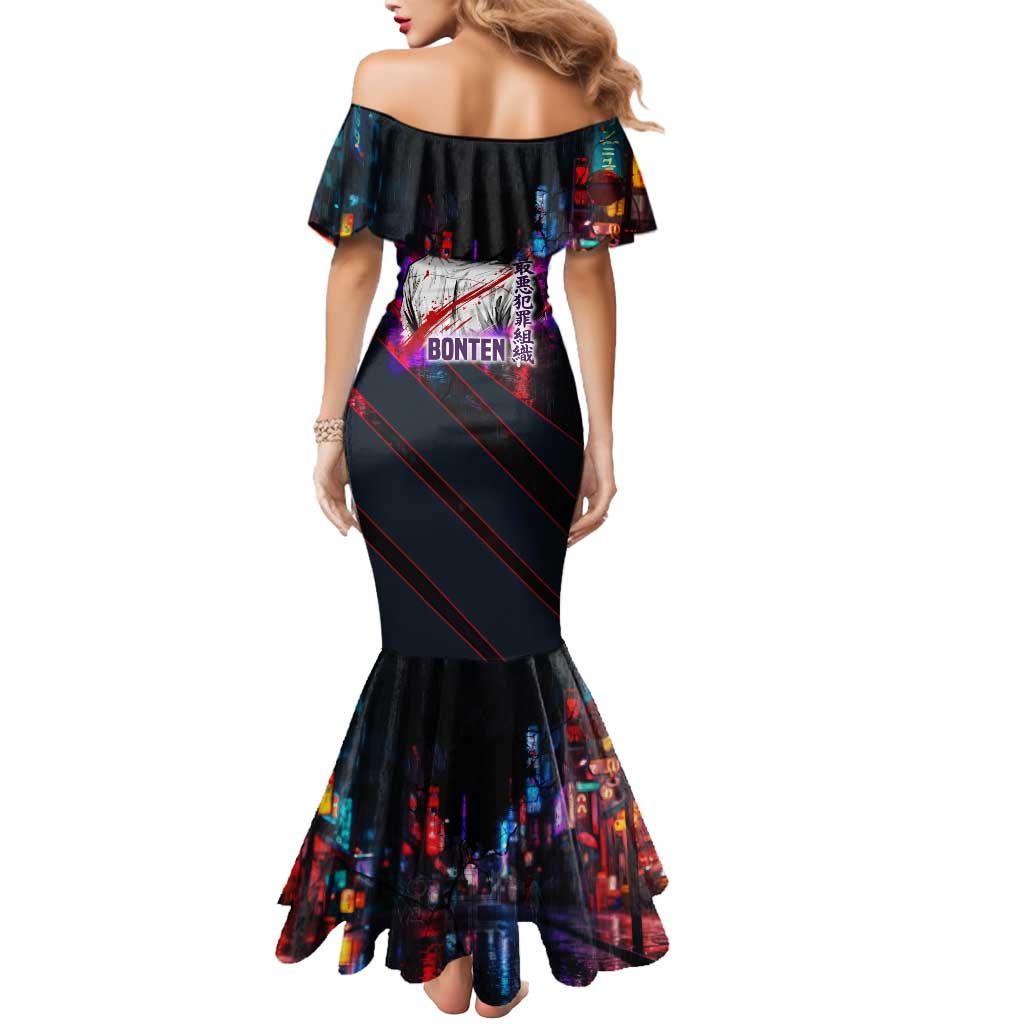 Bonten Era The Darkest Future Mermaid Dress Cyberpunk Noir Gang Art Style