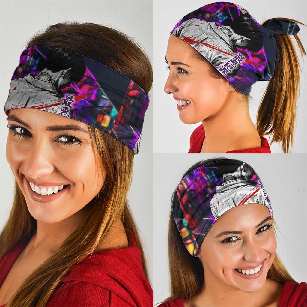 Bonten Era The Darkest Future Neck Gaiter Cyberpunk Noir Gang Art Style