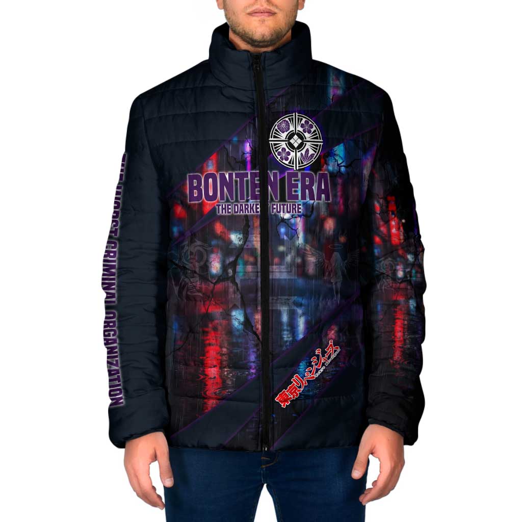 Bonten Era The Darkest Future Padded Jacket Cyberpunk Noir Gang Art Style