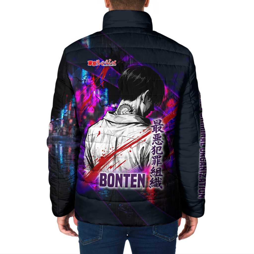 Bonten Era The Darkest Future Padded Jacket Cyberpunk Noir Gang Art Style