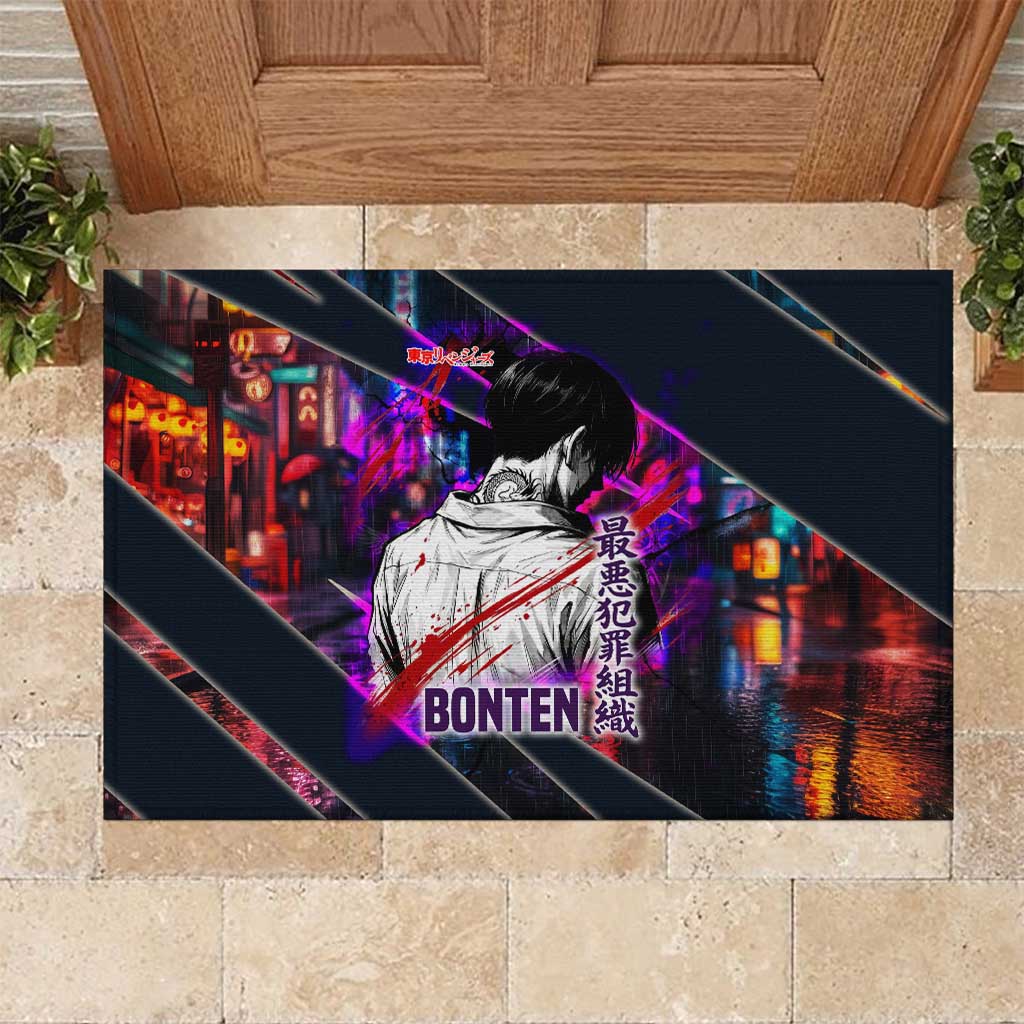 Bonten Era The Darkest Future Rubber Doormat Cyberpunk Noir Gang Art Style