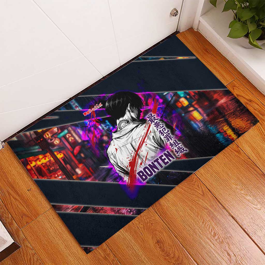 Bonten Era The Darkest Future Rubber Doormat Cyberpunk Noir Gang Art Style
