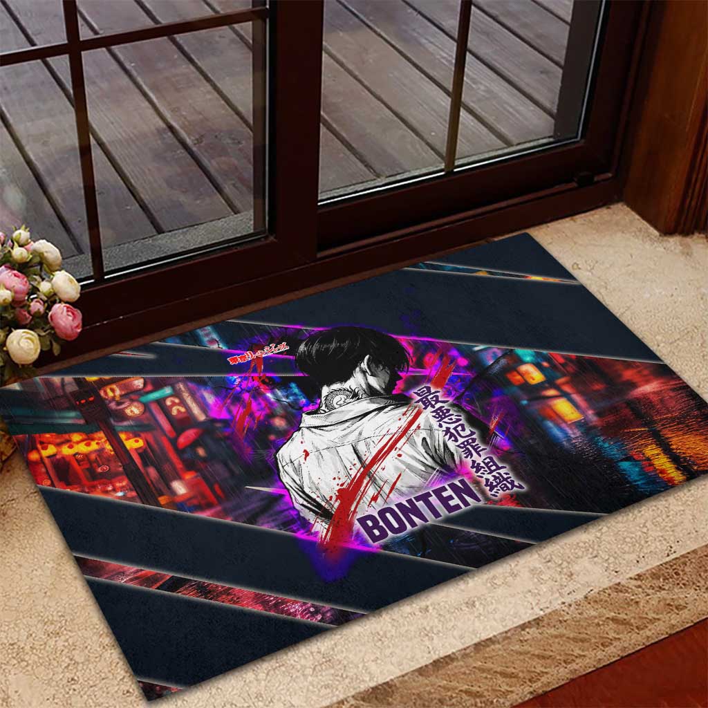 Bonten Era The Darkest Future Rubber Doormat Cyberpunk Noir Gang Art Style
