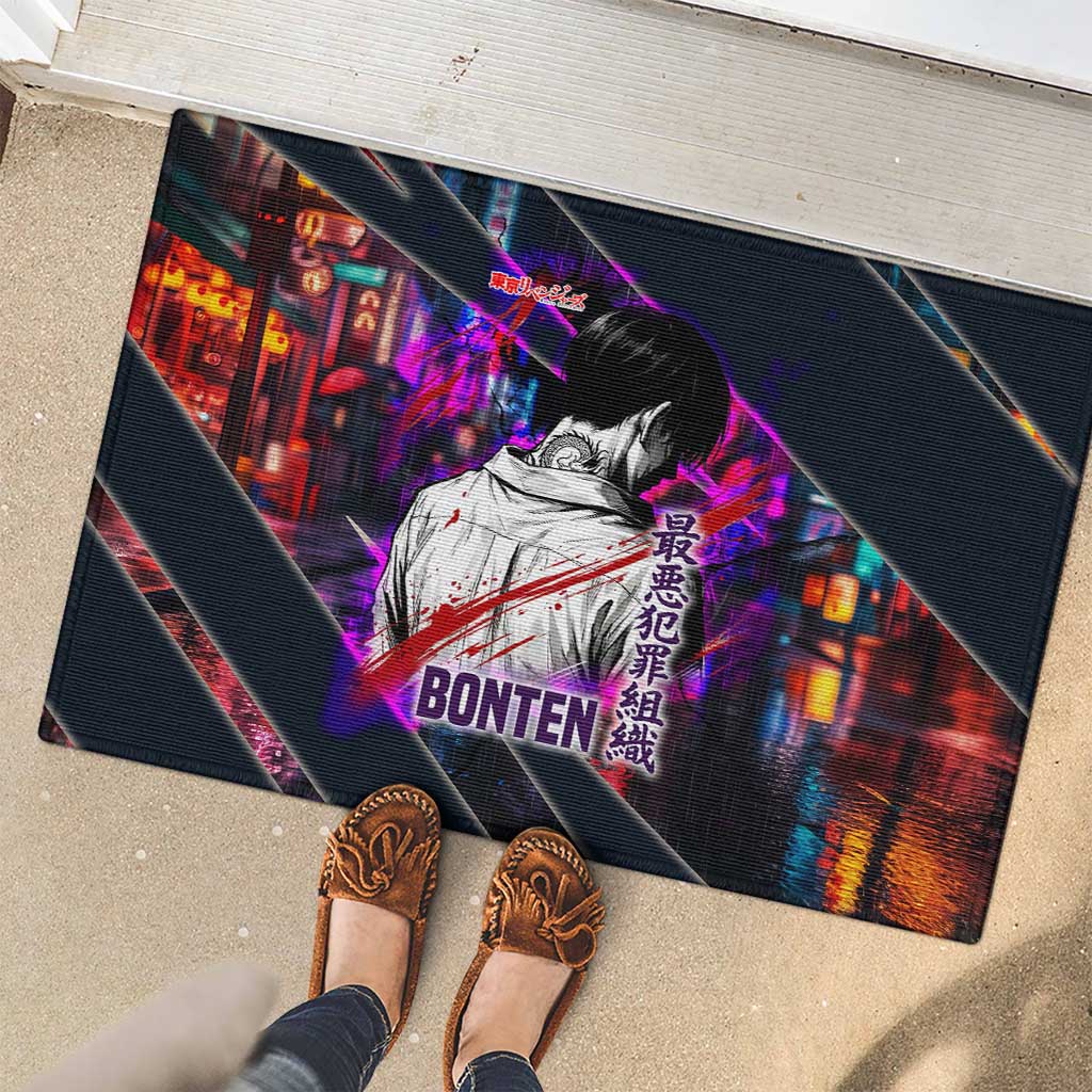 Bonten Era The Darkest Future Rubber Doormat Cyberpunk Noir Gang Art Style