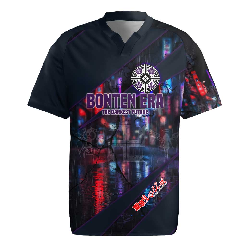 Bonten Era The Darkest Future Rugby Jersey Cyberpunk Noir Gang Art Style